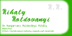 mihaly moldovanyi business card