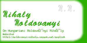 mihaly moldovanyi business card